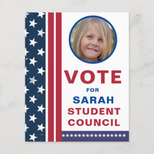 Vote for Class President: American colours Flyer