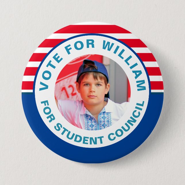 Vote for Class President: Student Council  7.5 Cm Round Badge (Front)