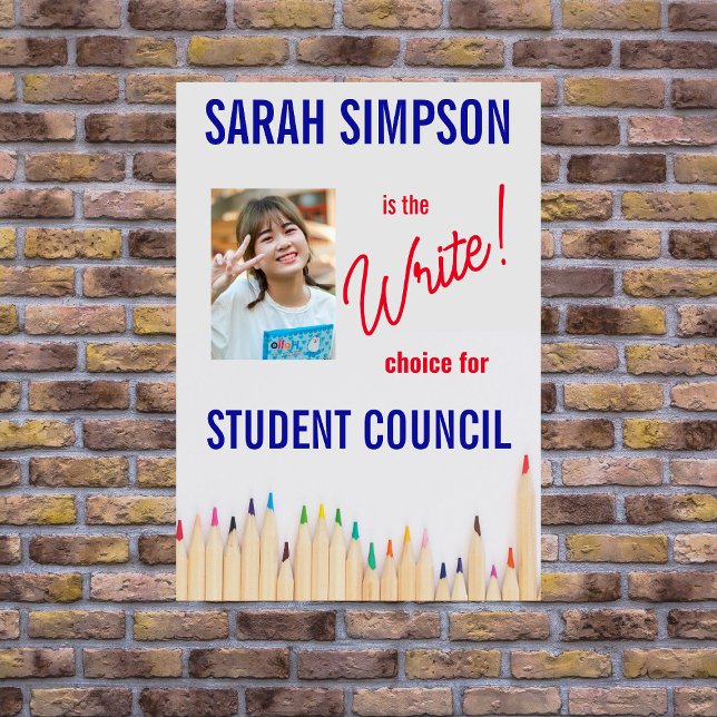 Vote for Class President: Student Council Election Flyer (Creator Uploaded)