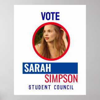 Vote for Class President: Student Council Election Poster