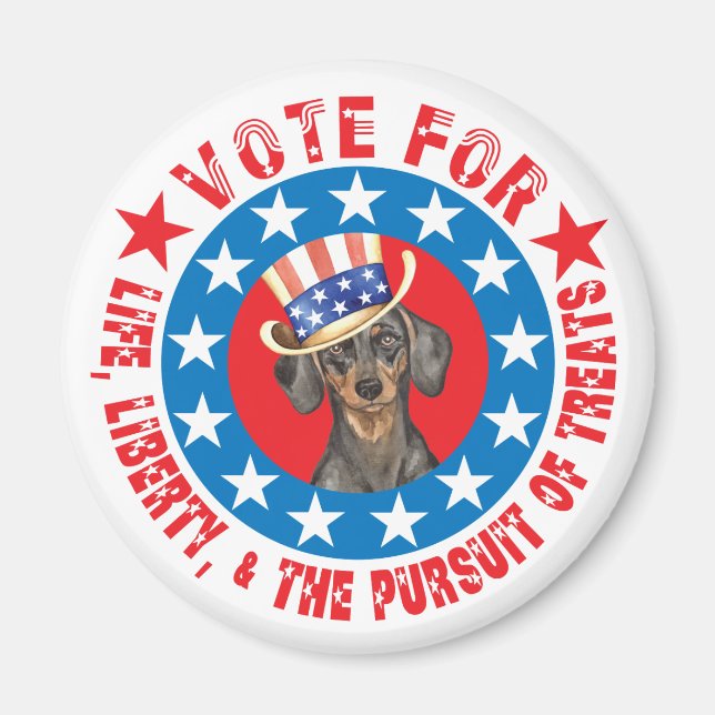 Vote for Dachshund Magnet (Front)
