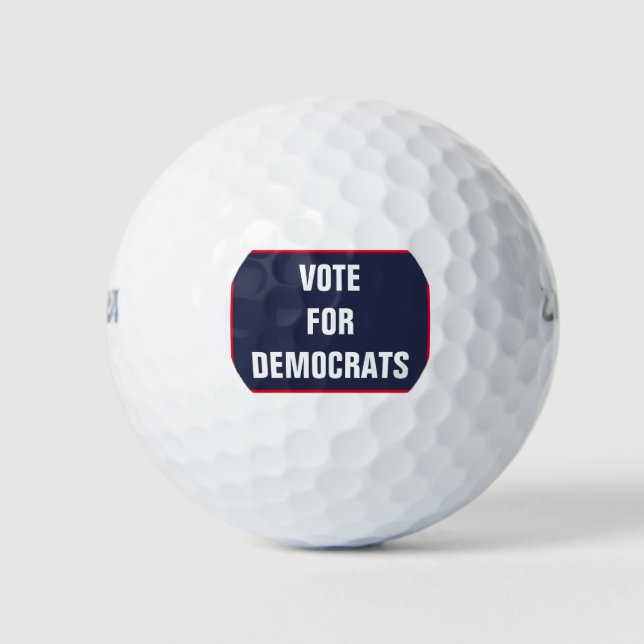 Vote for Democrats Election 2020 Voting Golf Balls (Front)