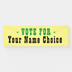 Vote For Election Candidate Banner