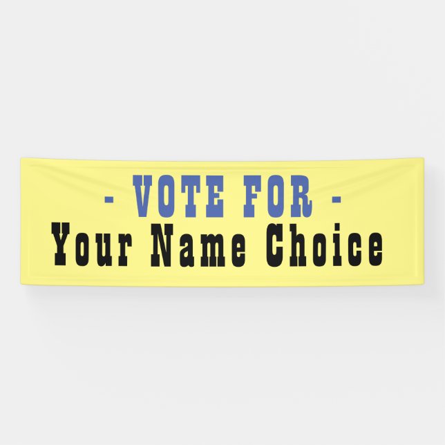 Vote For Election Candidate Banner (Horizontal)