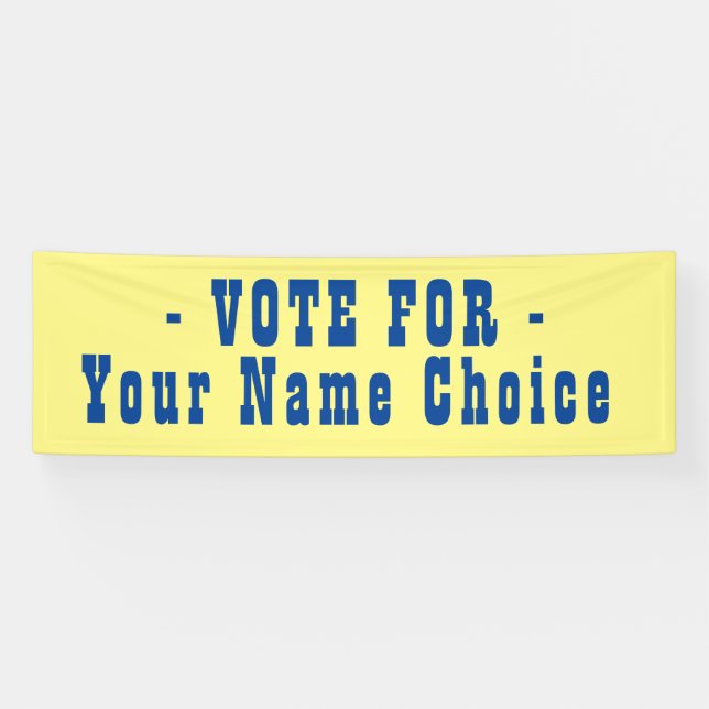 Vote For Election Candidate Banner (Horizontal)