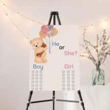 Vote for gender, baby shower!