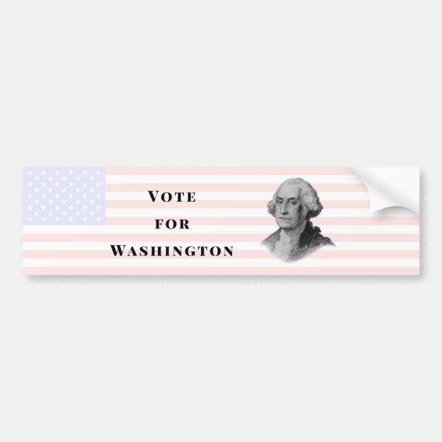 Vote for George Washington Bumper Sticker (Front)