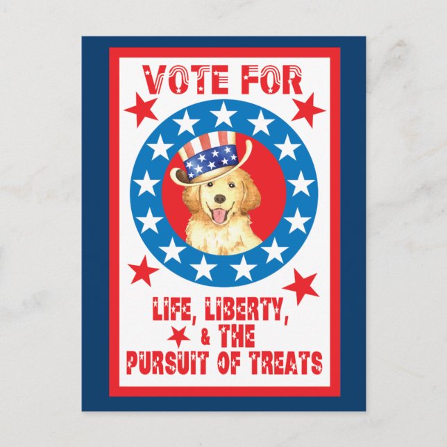 Vote for Golden Postcard (Front)