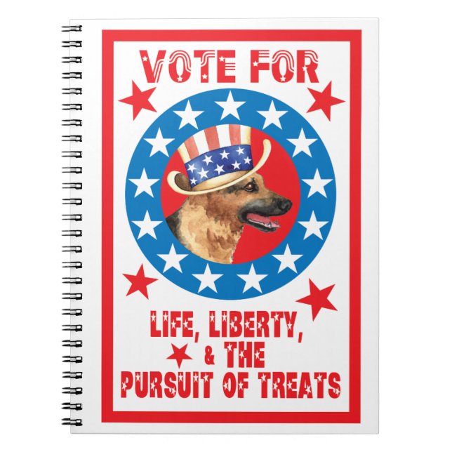 Vote for GSD Spiral Notebook (Front)