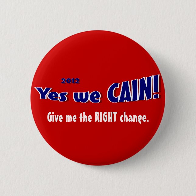 Vote for Herman Cain Pin (Front)