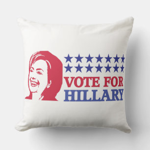 vote for hillary cushion
