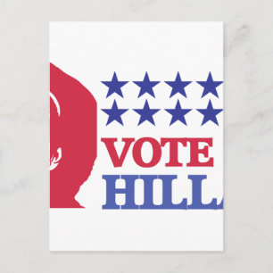 vote for hillary postcard