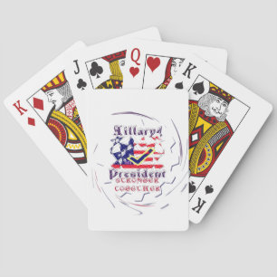 Vote for Hillary USA Stronger Together  My Preside Playing Cards