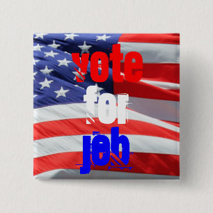 Vote for Jeb Bush, Presidential Elections 15 Cm Square Badge