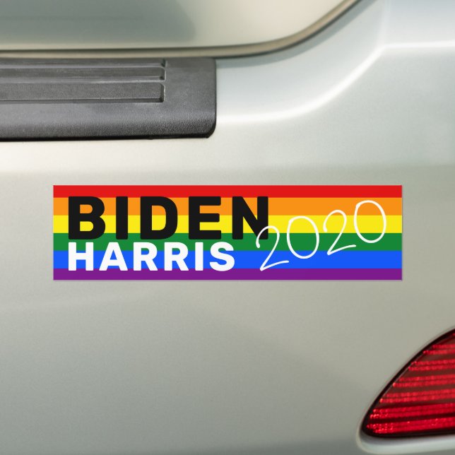 Vote for Joe Biden & Kamala Harris 2020 Bumper Sticker (On Car)