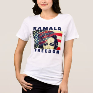 VOTE FOR KAMALA FREEDOM  T-Shirt Tri-Blend Shirt