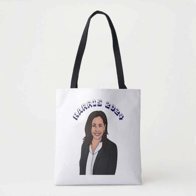 Vote for Kamala Harris 2024 Tote Bag (Front)