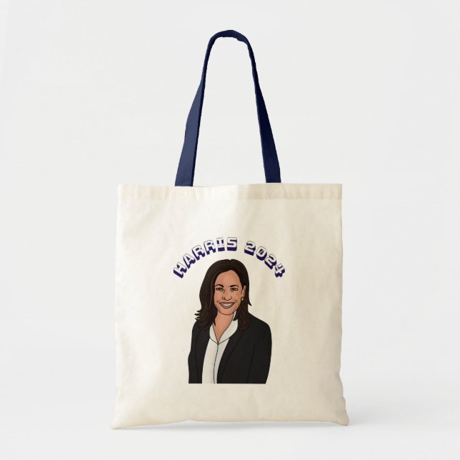 Vote for Kamala Harris 2024 Tote Bag (Front)