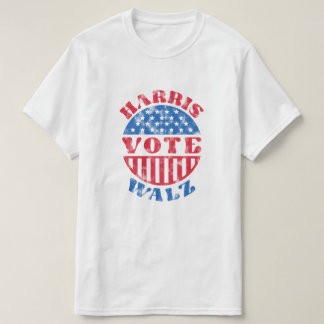 Vote for Kamala Harris & Tim Walz Retro Vintage T-Shirt