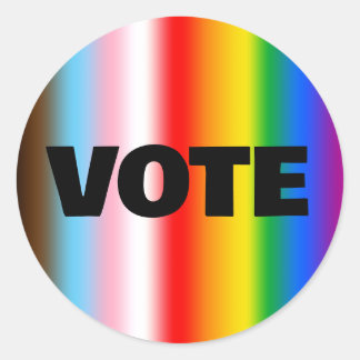Vote for LGBTQ+ Rights Classic Round Sticker