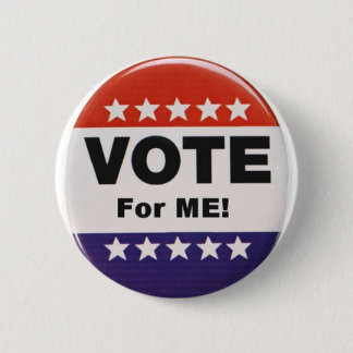 vote for me 6 cm round badge
