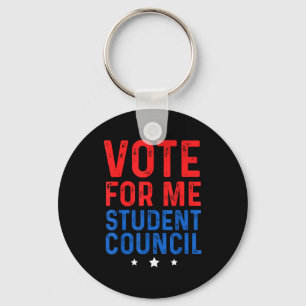 Vote For Me Student Council Key Ring