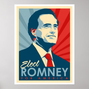 Vote For Mitt Romney - He's Not an Obama Commie! Poster