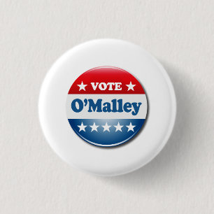 Vote for O'Malley 2016 3 Cm Round Badge