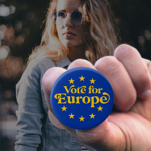 Vote For Our Future Europe Election 2024 6 Cm Round Badge