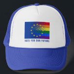 Vote For Our Future Europe Election Democracy Trucker Hat<br><div class="desc">Vote For Our Future Europe Election Democracy Trucker Hat</div>
