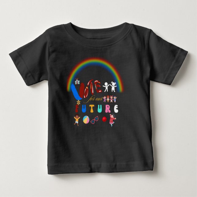 Vote for Our Future Kids  Baby T-Shirt (Front)