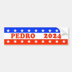 Vote for Pedro 2024 Funny Political Bumper Sticker