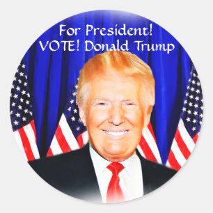 Vote_ for President-Donald Trump_ Classic Round Sticker