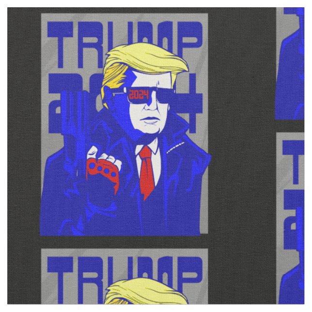vote for president donald trump fabric (Close Up)