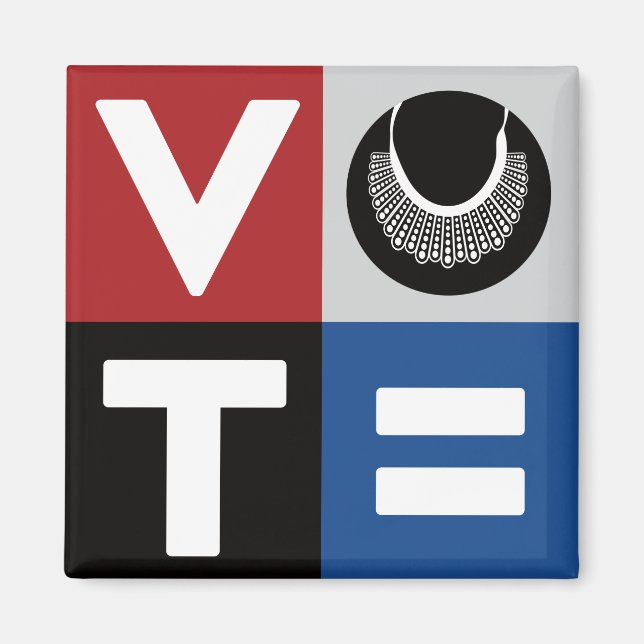 Vote for RBG and Equality for All Magnet (Front)