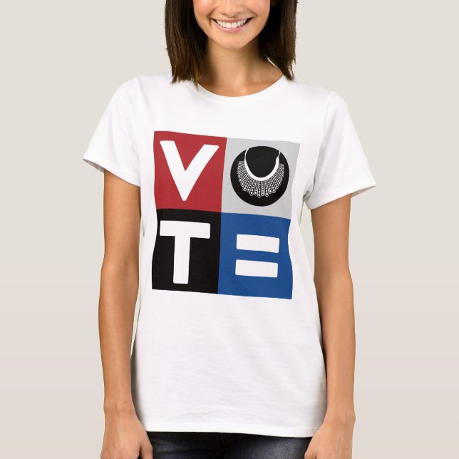 Vote for RBG Equality for All T-Shirt (Front)