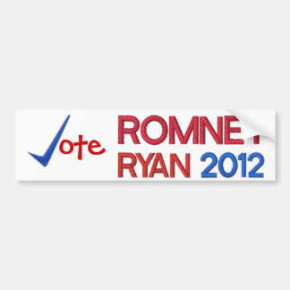 Vote for Romney Ryan 2012 Bumper Sticker