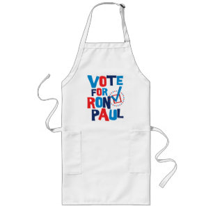 Vote For Ron Paul Election 2012 Long Apron