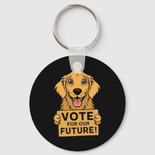 Vote For The Future! Sticker  Key Ring