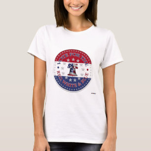 Vote for the Red, White Blue Liberty Bell 13 & 50 T-Shirt