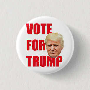 Vote for trump 3 cm round badge