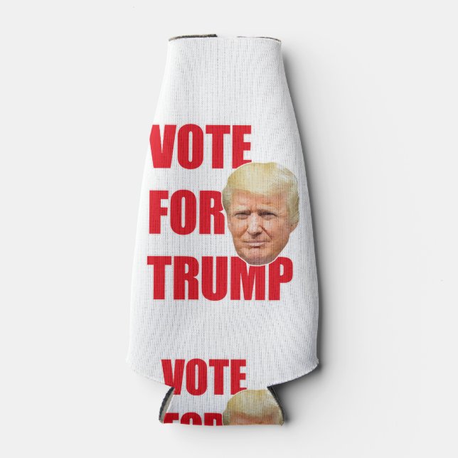 Vote for trump  bottle cooler (Front)