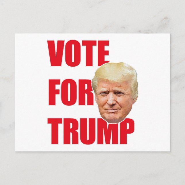 Vote for trump  holiday postcard (Front)