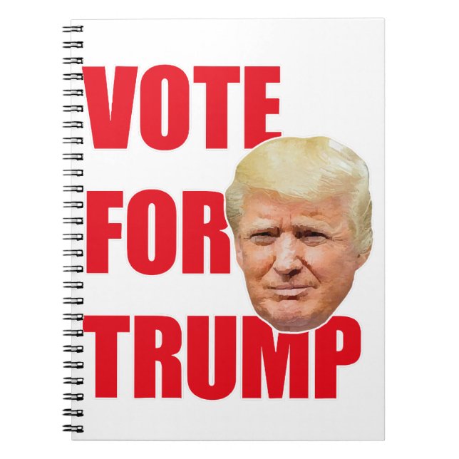 Vote for trump  notebook (Front)
