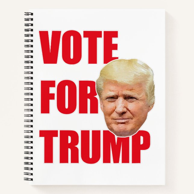 Vote for trump  notebook (Front)