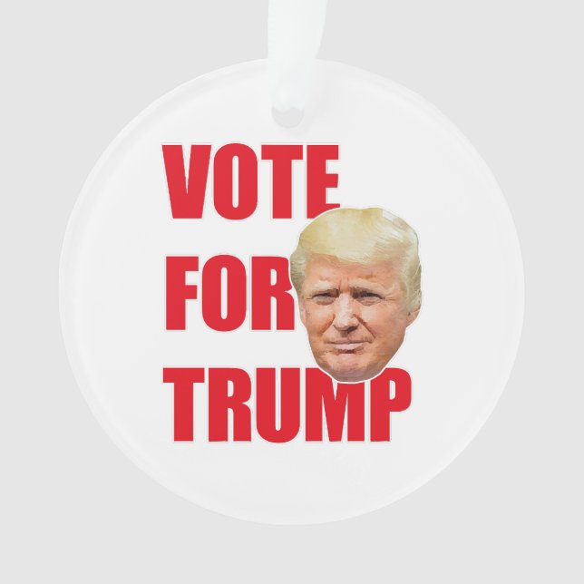Vote for trump  ornament (Front)