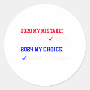 Vote For Trump - Peace For Future! Classic Round Sticker