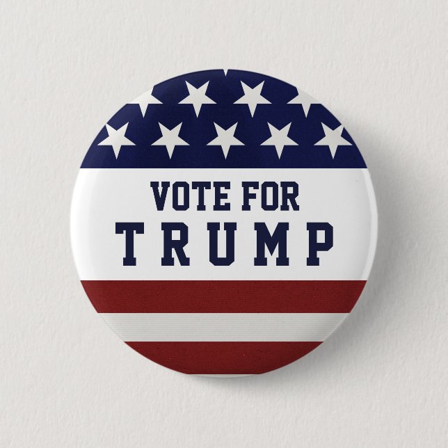 Vote for Trump Presidential Election 2020 6 Cm Round Badge (Front)