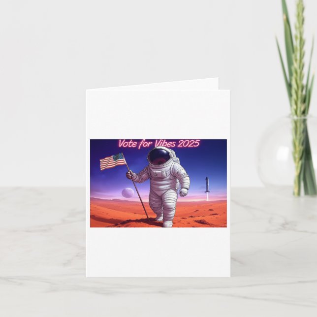 Vote For Vibes 4 Sticker  Card (Front)