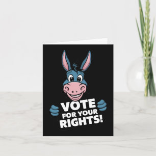 Vote For Your Rights! Sticker Card